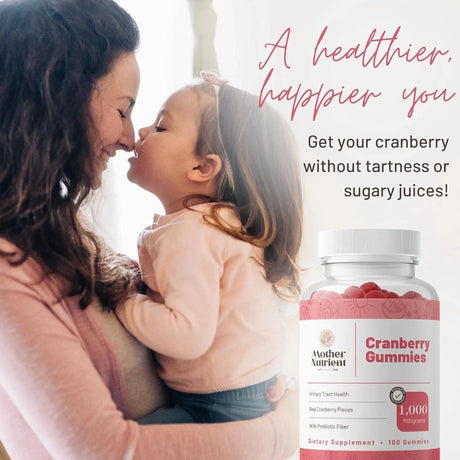 MOTHER NUTRIENT - Mother Nutrient Cranberry Gummies 1000Mg. 100 Gomitas - The Red Vitamin MX - Suplementos Alimenticios - {{ shop.shopifyCountryName }}