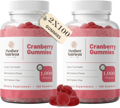 MOTHER NUTRIENT - Mother Nutrient Cranberry Gummies 1000Mg. 200 Gomitas - The Red Vitamin MX - Suplementos Alimenticios - {{ shop.shopifyCountryName }}