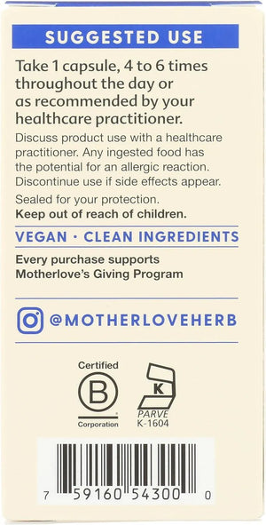 MOTHERLOVE - Motherlove Goat’s Rue 60 Capsulas - The Red Vitamin MX - Suplementos Alimenticios - {{ shop.shopifyCountryName }}