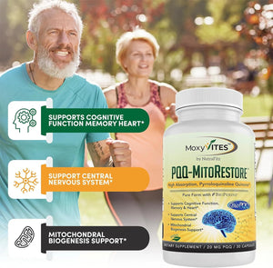 MOXYVITES - MoxyVites PQQ MITORESTORE Brain Supplement 30 Capsulas - The Red Vitamin MX - Suplementos Alimenticios - {{ shop.shopifyCountryName }}