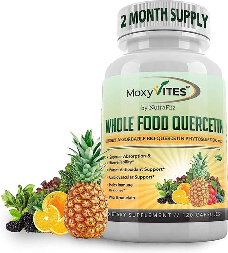 MOXYVITES - MoxyVites Quercetin with Bromelain 500Mg. Supplement 120 Capsulas - The Red Vitamin MX - Suplementos Alimenticios - {{ shop.shopifyCountryName }}