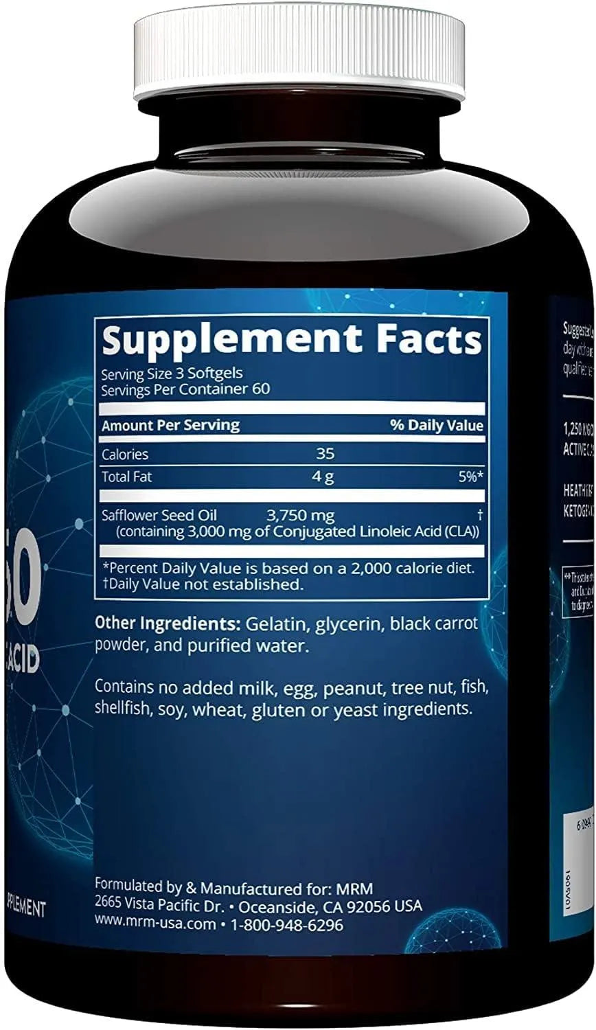 MRM - MRM Nutrition CLA 1250 1000Mg. 180 Capsulas Blandas - The Red Vitamin MX - Suplementos Alimenticios - {{ shop.shopifyCountryName }}