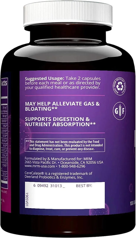 MRM - MRM Nutrition Digest-All 100 Capsulas - The Red Vitamin MX - Suplementos Alimenticios - {{ shop.shopifyCountryName }}