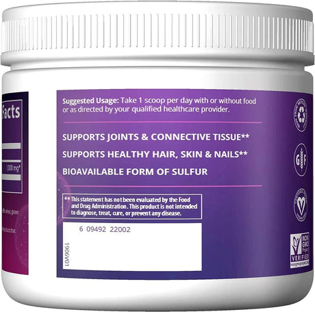 MRM - MRM Nutrition MSM Crystals 200Gr. - The Red Vitamin MX - Suplementos Alimenticios - {{ shop.shopifyCountryName }}