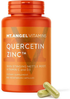 MT. ANGEL - Mt. Angel Quercetin Zinc Bromelain Supplement 500Mg. 300 Capsulas - The Red Vitamin MX - Suplementos Alimenticios - {{ shop.shopifyCountryName }}