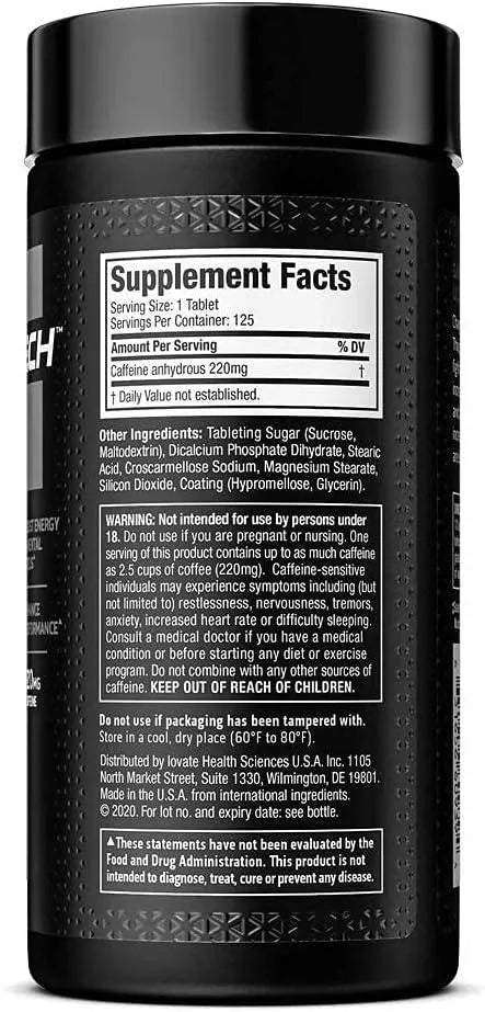 MUSCLETECH - MuscleTech Caffeine Pills 220Mg. 125 Tabletas - The Red Vitamin MX - Suplementos Alimenticios - {{ shop.shopifyCountryName }}