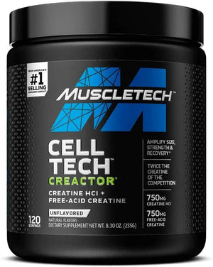 MUSCLETECH - MuscleTech Cell-Tech Creactor Creatine HCl Powder 120 Servicios 235Gr. - The Red Vitamin MX - Suplementos Alimenticios - {{ shop.shopifyCountryName }}