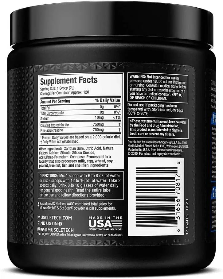 MUSCLETECH - MuscleTech Cell-Tech Creactor Creatine HCl Powder 120 Servicios 235Gr. - The Red Vitamin MX - Suplementos Alimenticios - {{ shop.shopifyCountryName }}