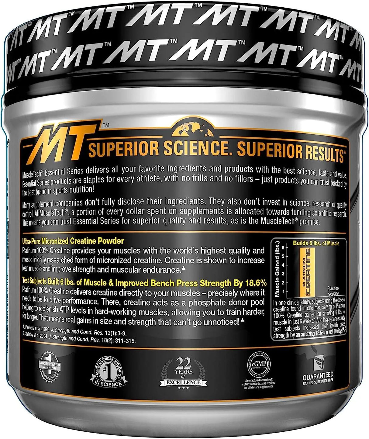 MUSCLETECH - MuscleTech Platinum Creatine Monohydrate Powder 80 Servicios 400Gr. - The Red Vitamin MX - Suplementos Alimenticios - {{ shop.shopifyCountryName }}