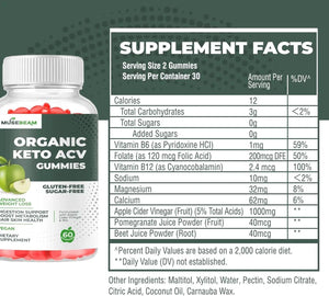 MUSEBEAM - MuseBeam Organic Keto ACV Gummies Advanced Weight Loss 60 Gomitas - The Red Vitamin MX - Suplementos Alimenticios - {{ shop.shopifyCountryName }}