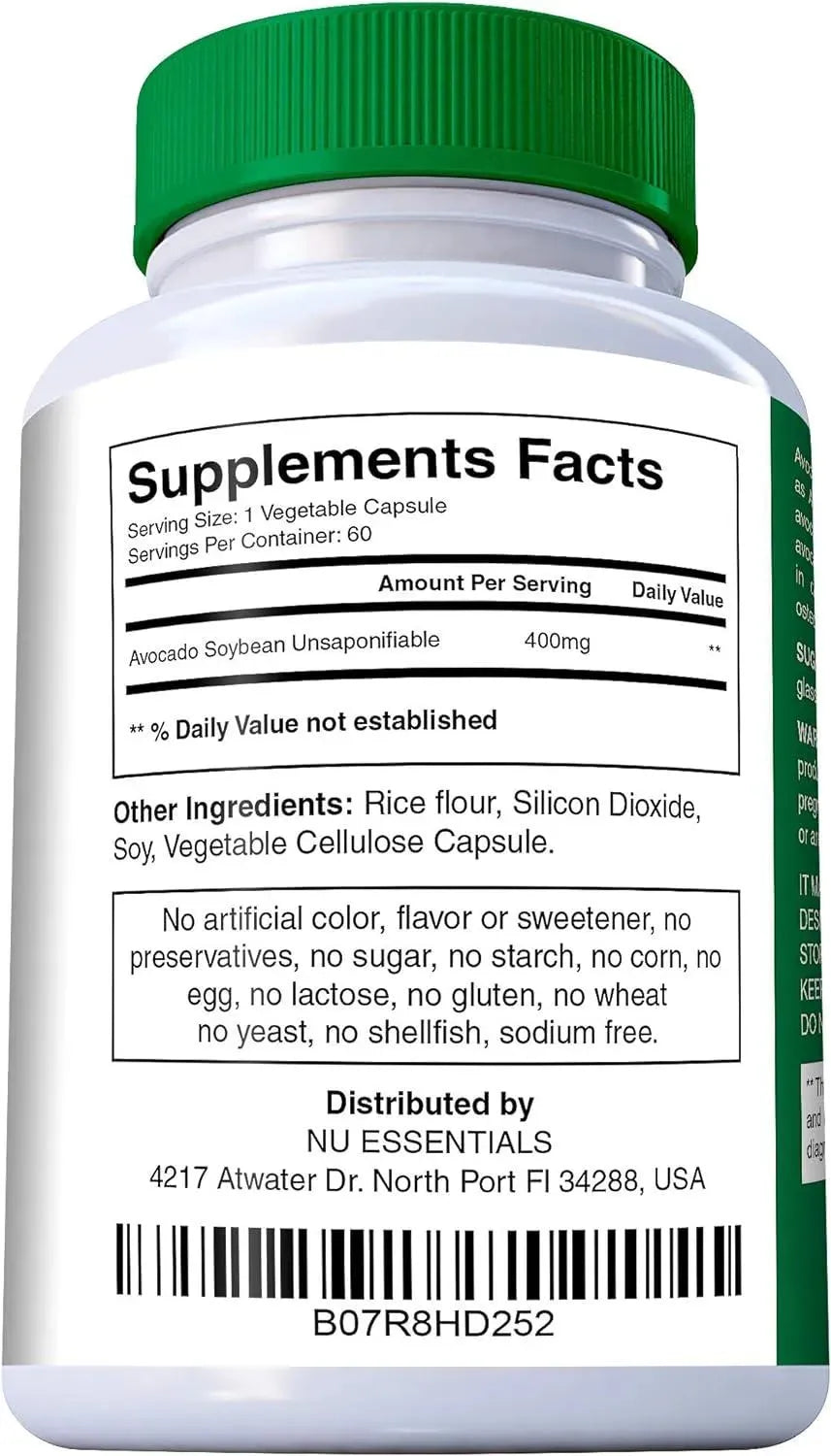 N'MORE - N'More Avocado Soybean Unsaponifiables Joint Health 400Mg. 60 Capsulas - The Red Vitamin MX - Suplementos Alimenticios - {{ shop.shopifyCountryName }}