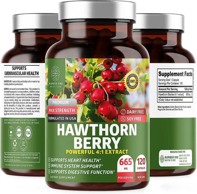 N1N - N1N Premium Hawthorn Berry 2660Mg. 120 Capsulas - The Red Vitamin MX - Suplementos Alimenticios - {{ shop.shopifyCountryName }}