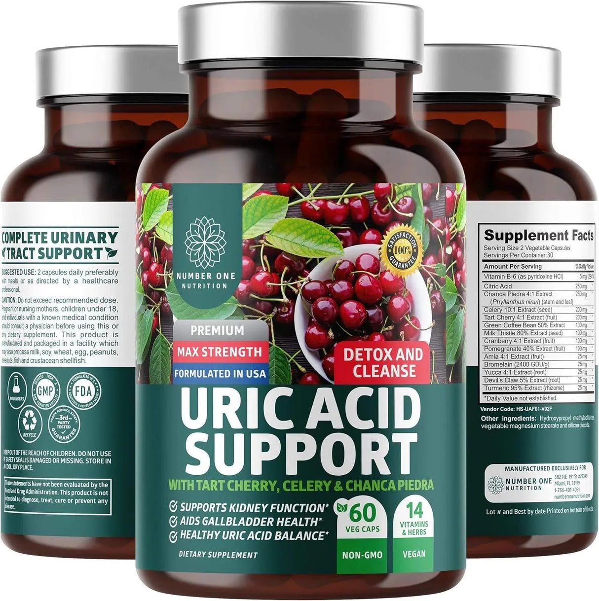 N1N - N1N Premium Uric Acid Support 60 Capsulas - The Red Vitamin MX - Suplementos Alimenticios - {{ shop.shopifyCountryName }}