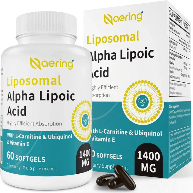 NAERING - Naering Liposomal Alpha Lipoic Acid 1400Mg. 60 Capsulas Blandas - The Red Vitamin MX - Suplementos Alimenticios - {{ shop.shopifyCountryName }}