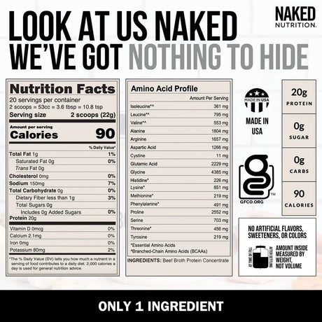 NAKED NUTRITION - NAKED Naked Bone Broth 440Gr. - The Red Vitamin MX - Suplementos Alimenticios - {{ shop.shopifyCountryName }}