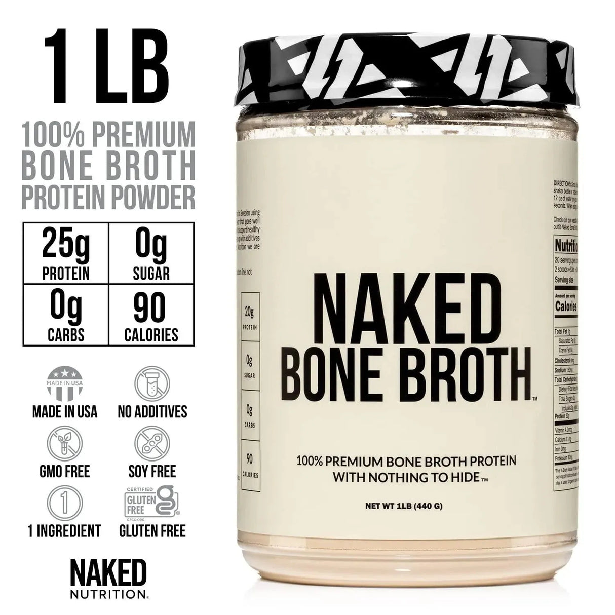 NAKED NUTRITION - NAKED Naked Bone Broth 440Gr. - The Red Vitamin MX - Suplementos Alimenticios - {{ shop.shopifyCountryName }}