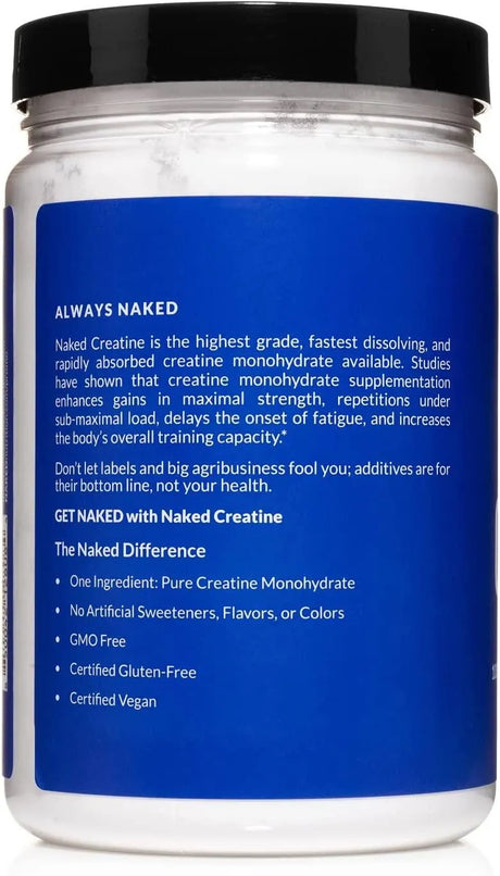 NAKED NUTRITION - NAKED Pure Micronized Creatine Monohydrate 100 Servicios 500Gr. - The Red Vitamin MX - Suplementos Alimenticios - {{ shop.shopifyCountryName }}