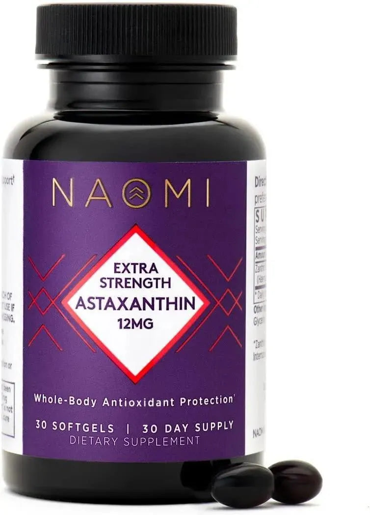 NAOMI - NAOMI Astaxanthin Extra Strength 12Mg. 30 Capsulas Blandas - The Red Vitamin MX - Suplementos Alimenticios - {{ shop.shopifyCountryName }}