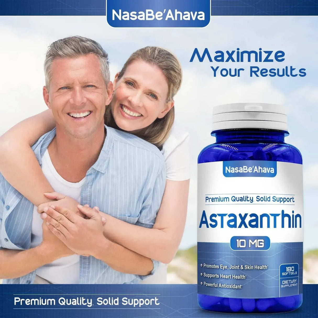 NASA BEAHAVA - NASA BEAHAVA Astaxanthin 10Mg. 180 Capsulas Blandas - The Red Vitamin MX - Suplementos Alimenticios - {{ shop.shopifyCountryName }}