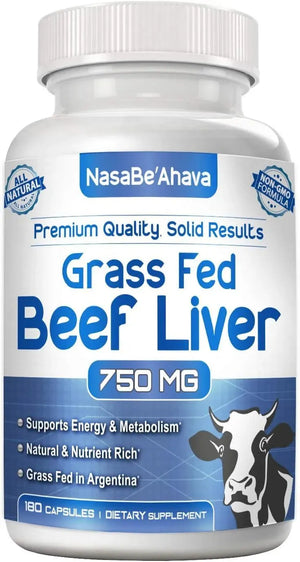 NASA BEAHAVA - NASA Beahava Grass Fed Beef Liver 180 Capsulas - The Red Vitamin MX - Suplementos Alimenticios - {{ shop.shopifyCountryName }}