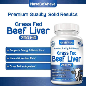 NASA BEAHAVA - NASA Beahava Grass Fed Beef Liver 180 Capsulas - The Red Vitamin MX - Suplementos Alimenticios - {{ shop.shopifyCountryName }}