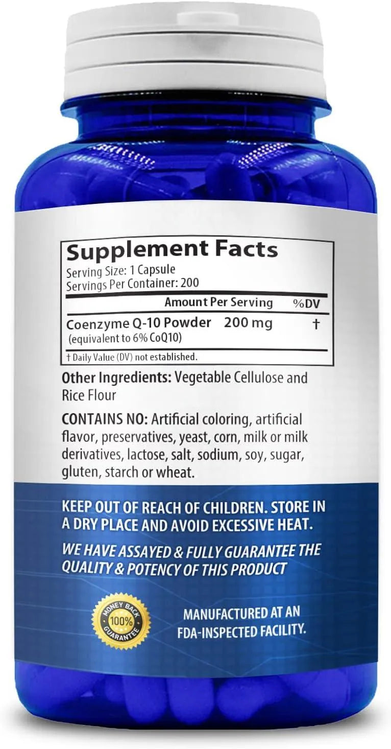 NASA BEAHAVA - NasaBeahava Pure CoQ10 200Mg. 200 Capsulas - The Red Vitamin MX - Suplementos Alimenticios - {{ shop.shopifyCountryName }}