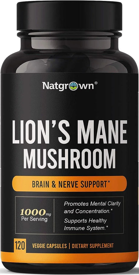 NATGROWN - Natgrown Lions Mane Mushroom Supplement 1000Mg. 120 Capsulas - The Red Vitamin MX - Suplementos Alimenticios - {{ shop.shopifyCountryName }}