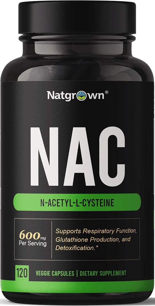 NATGROWN - Natgrown NAC N-Acetyl Cysteine 600Mg. 120 Capsulas - The Red Vitamin MX - Suplementos Alimenticios - {{ shop.shopifyCountryName }}