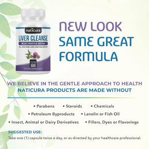 NATICURA - Naticura Liver Cleanse with Milk Thistle 120 Capsulas - The Red Vitamin MX - Suplementos Alimenticios - {{ shop.shopifyCountryName }}