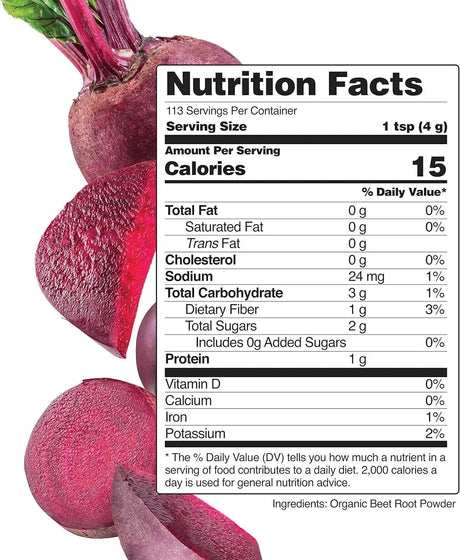 NATIONS NUTRITION - Nations Nutrition Pure Beet Root Powder Organic 452Gr. - The Red Vitamin MX - Suplementos Alimenticios - {{ shop.shopifyCountryName }}