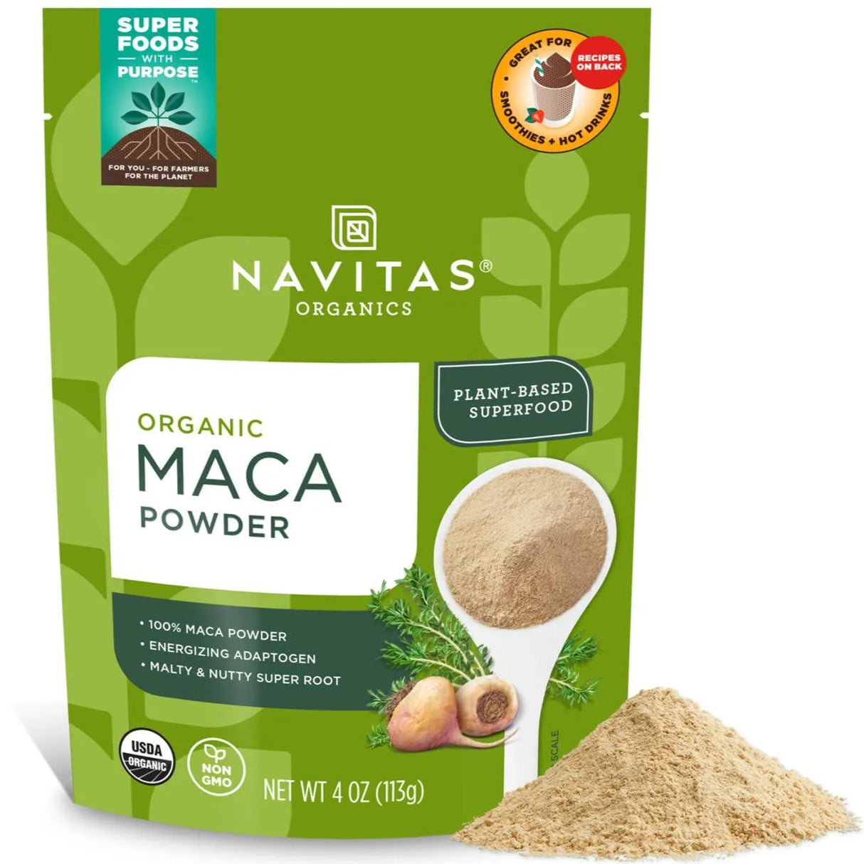 NATIVAS ORGANICS - Navitas Organics Maca Powder 113Gr. - The Red Vitamin MX - Suplementos Alimenticios - {{ shop.shopifyCountryName }}