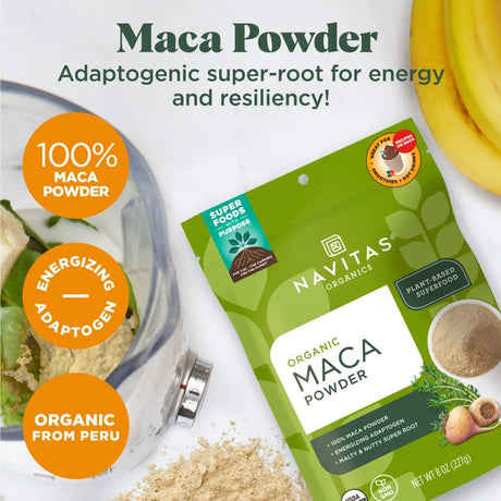 NATIVAS ORGANICS - Navitas Organics Maca Powder 113Gr. - The Red Vitamin MX - Suplementos Alimenticios - {{ shop.shopifyCountryName }}