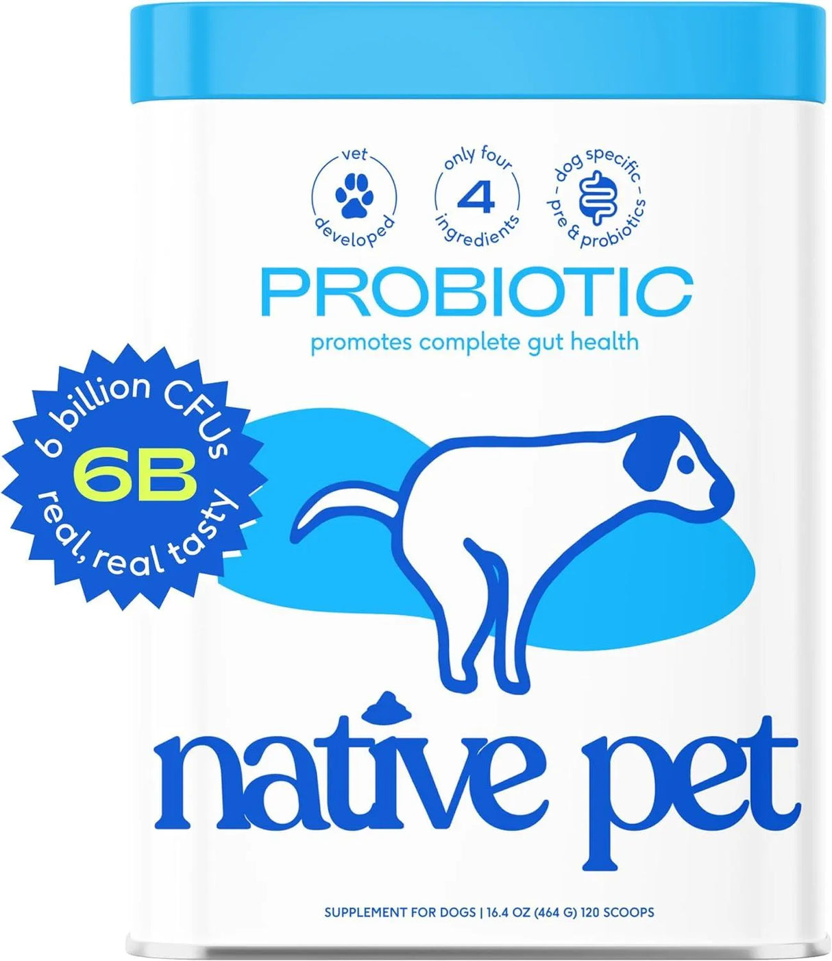 NATIVE PET - Native Pet Vet Created Probiotic Powder for Dogs Digestive Issues 120 Servicios 464Gr. - The Red Vitamin MX - Probióticos Para Perros - {{ shop.shopifyCountryName }}