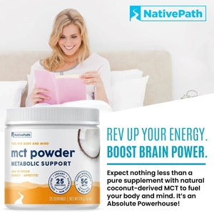 NATIVEPATH - NativePath MCT Coconut Oil Powder 25 Servicios 178Gr. - The Red Vitamin MX - Suplementos Alimenticios - {{ shop.shopifyCountryName }}