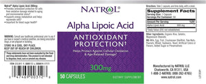 NATROL - Natrol Alpha Lipoic Acid 300Mg. 50 Capsulas - The Red Vitamin MX - Suplementos Alimenticios - {{ shop.shopifyCountryName }}