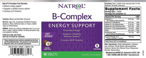 NATROL - Natrol B-Complex Fast Dissolve Tablets 90 Tabletas - The Red Vitamin MX - Suplementos Alimenticios - {{ shop.shopifyCountryName }}