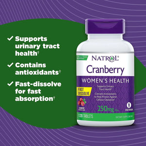 NATROL - Natrol Cranberry Fast Dissolve Tablets 250Mg. 120 Tabletas - The Red Vitamin MX - Suplementos Alimenticios - {{ shop.shopifyCountryName }}