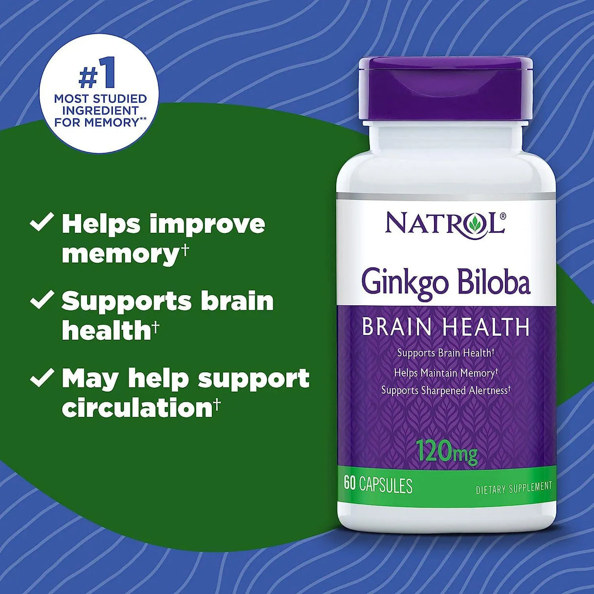 NATROL - Natrol Ginkgo Biloba 120Mg. 60 Capsulas - The Red Vitamin MX - Suplementos Alimenticios - {{ shop.shopifyCountryName }}