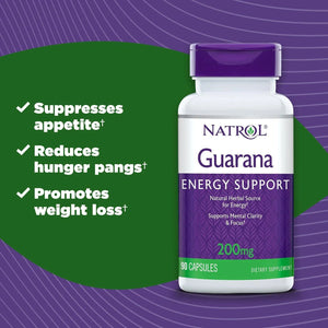 NATROL - Natrol Guarana 200Mg. 90 Capsulas - The Red Vitamin MX - Suplementos Alimenticios - {{ shop.shopifyCountryName }}