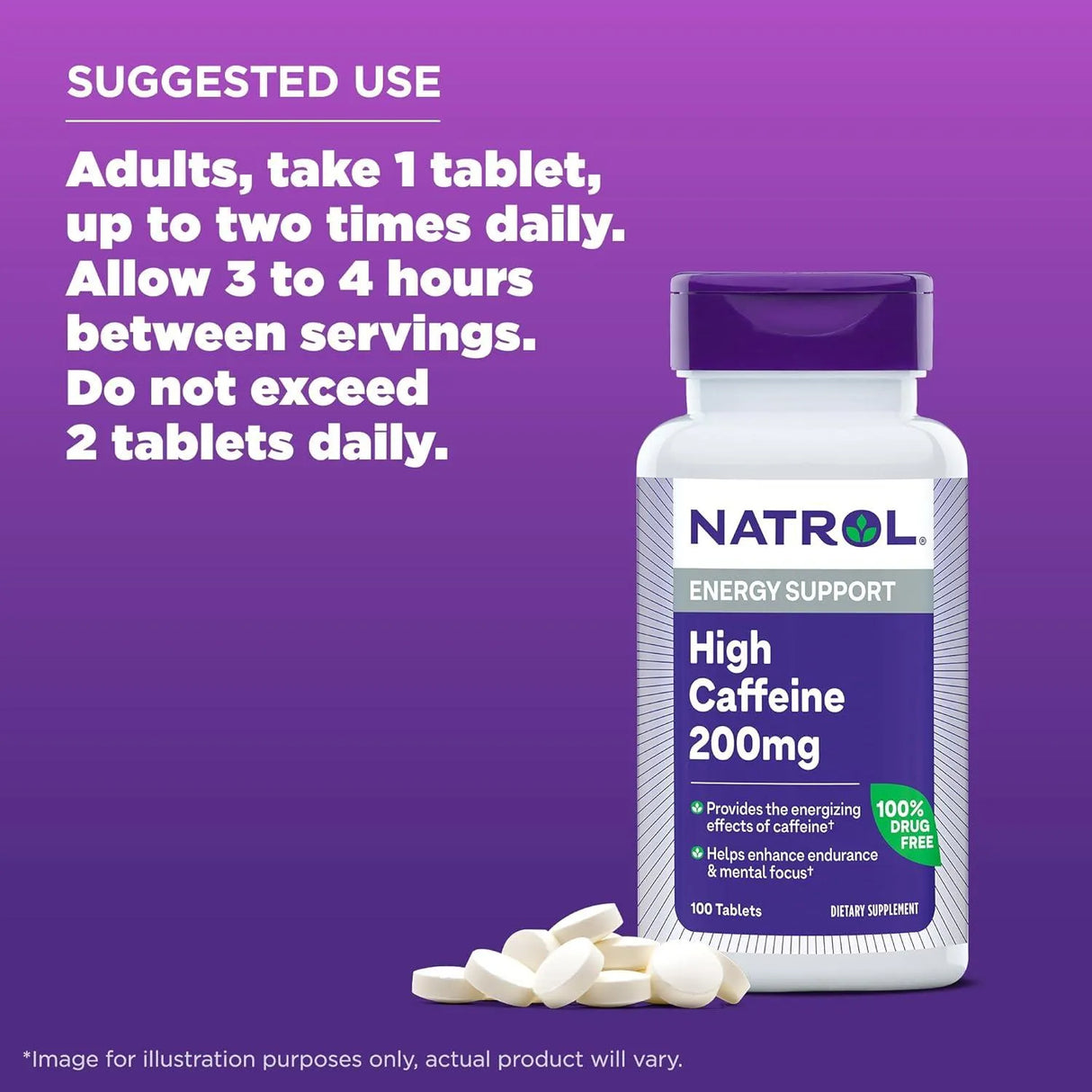 NATROL - Natrol High Caffeine 200Mg. 100 Tabletas - The Red Vitamin MX - Suplementos Alimenticios - {{ shop.shopifyCountryName }}