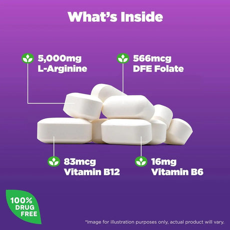 NATROL - Natrol L-Arginine 5000Mg. 90 Tabletas - The Red Vitamin MX - Suplementos Alimenticios - {{ shop.shopifyCountryName }}