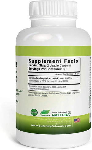 NATTURA - Nattura Pure Garcinia 60 Capsulas - The Red Vitamin MX - Suplementos Alimenticios - {{ shop.shopifyCountryName }}