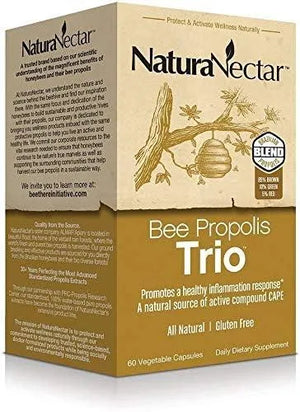 NATURA NECTAR - NaturaNectar Bee Propolis Trio 60 Capsulas - The Red Vitamin MX - Suplementos Alimenticios - {{ shop.shopifyCountryName }}