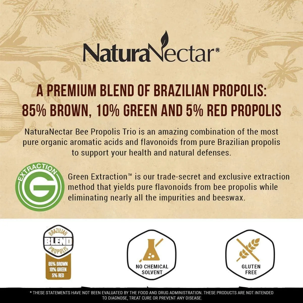 NATURA NECTAR - NaturaNectar Bee Propolis Trio 60 Capsulas - The Red Vitamin MX - Suplementos Alimenticios - {{ shop.shopifyCountryName }}