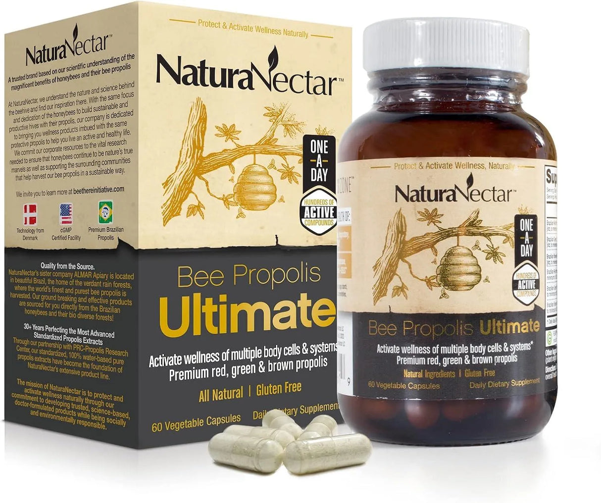 NATURA NECTAR - NaturaNectar Bee Propolis Ultimate 60 Capsulas - The Red Vitamin MX - Suplementos Alimenticios - {{ shop.shopifyCountryName }}