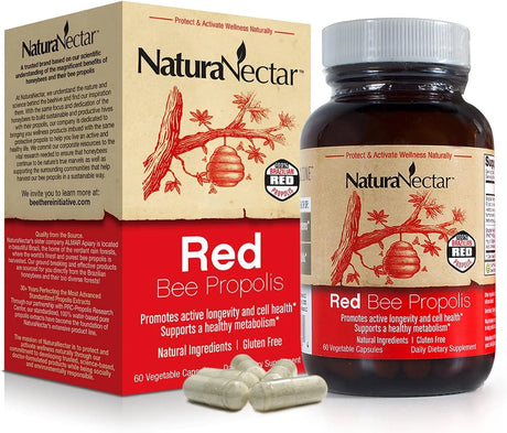 NATURA NECTAR - NaturaNectar Red Bee Propolis 60 Capsulas - The Red Vitamin MX - Suplementos Alimenticios - {{ shop.shopifyCountryName }}