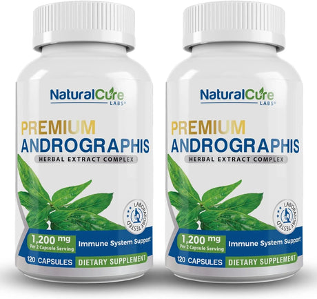 NATURAL CURE LABS - Natural Cure Labs Premium Andrographis Paniculata Extract 1,200Mg. 120 Capsulas 2 Pack - The Red Vitamin MX - Suplementos Alimenticios - {{ shop.shopifyCountryName }}