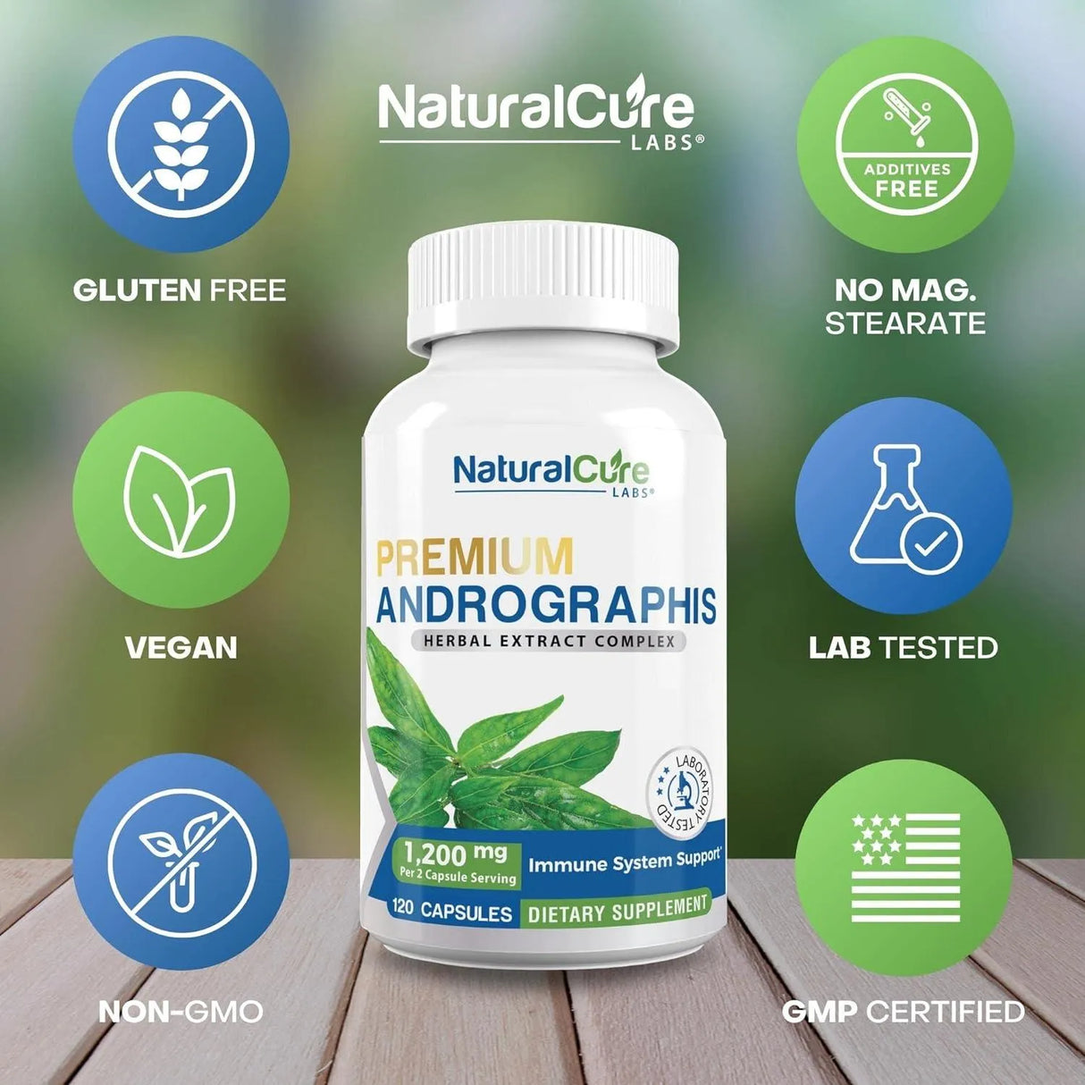 NATURAL CURE LABS - Natural Cure Labs Premium Andrographis Paniculata Extract 1,200Mg. 120 Capsulas 2 Pack - The Red Vitamin MX - Suplementos Alimenticios - {{ shop.shopifyCountryName }}