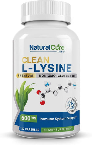 NATURAL CURE - Natural Cure Labs Clean L-Lysine 600Mg. 120 Capsulas - The Red Vitamin MX - Suplementos Alimenticios - {{ shop.shopifyCountryName }}