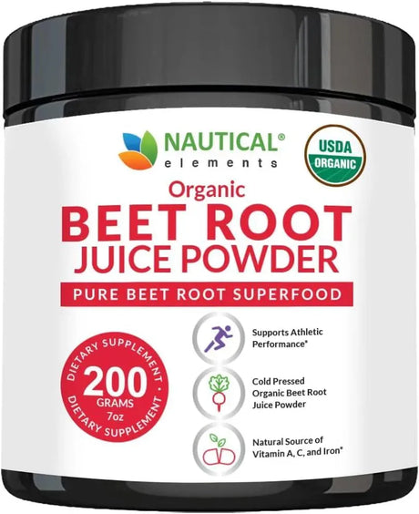 NATURAL ELEMENTS - Nautical Elements Beet Juice Powder Organic 200Gr. - The Red Vitamin MX - Suplementos Alimenticios - {{ shop.shopifyCountryName }}